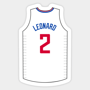 Kawhi Leonard Los Angeles Jersey Qiangy Sticker